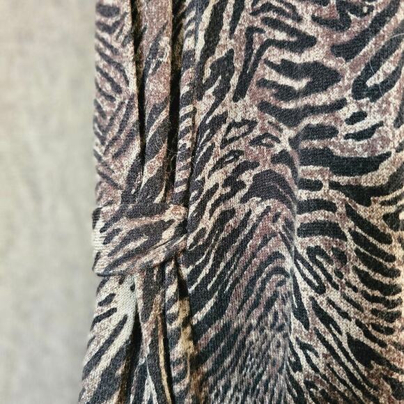 Classiques Entier Small Silk Cashmere Cardigan Animal Print  Mobwife Open  Soft - Picture 3 of 7